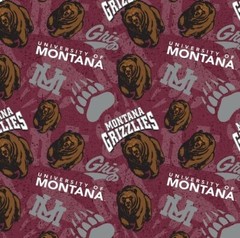 NCAA University of Montana Tonal MON-1178 Cotton Fabric by the Yard