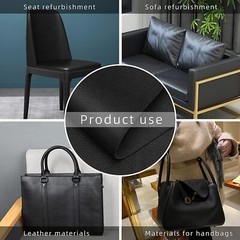 54 inch Black Marine Vinyl Fabric By the Yard Faux Leather Upholstery Material
