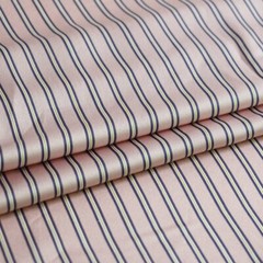 1 yard X 1.48 meter Pink Striped Material Crepe Satin Charmeuse Fabric For Gown