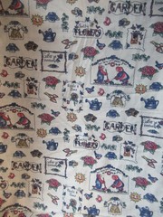 All Over Garden & Flowers Theme Print Cotton Fabric 32″ X44″ NEW