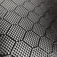 3K 240g Football Honeycomb Hexagonal Pattern Carbon Fiber Cloth 50cmx100cm