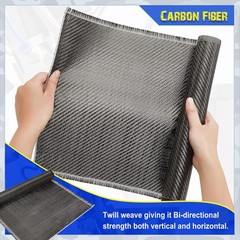6.5ft x 12″ Carbon Fiber Fabric Roll Pure Fabric Carbon Fiber Sheet 2 x 2
