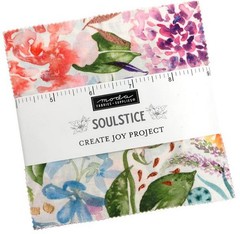 Soulstice Moda Charm Pack 42 100% Cotton 5-inch Precut Cotton Fabric Squares