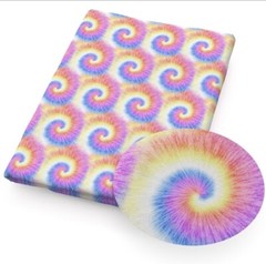 Tie Dye FAUX LEATHER SHEET 8″ x 12″ WHOLESALE 1218943 SMOOTH Hippy 60’s