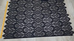 Black Heavy Eyelash Scalloped Lace Apparel Fabric Cloth DIY 59″Wide By The Yard