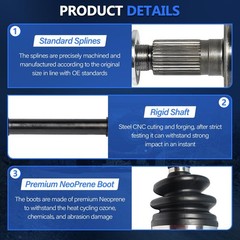 FWD CV Axle fit for 2005 2006 2007 2008 2009 2010 Ford Focus CV Axle, 2.0L 2….