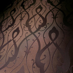Reversible Brown Damask Jacquard Upholstery Drapery Fabric 54″ By The Yard
