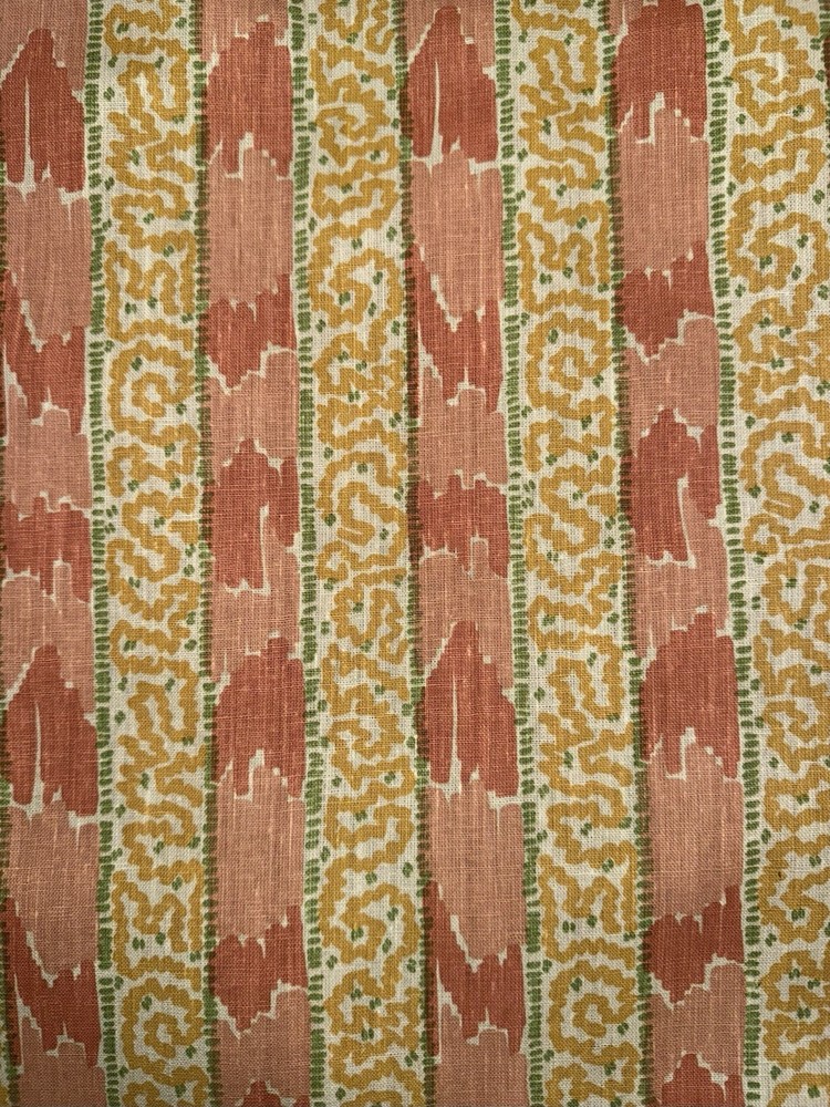 Quadrille China Seas Bijou Stripe Melon Green Fabric 5060-05 (1 Yard Plus)