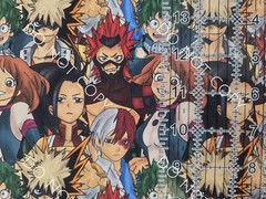 Custom 100% Cotton Woven Fabric My Hero Academia Anime By The 1/4 Yard 9×56 V2