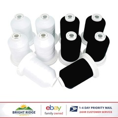 100% Mercerized Cotton Threads, 600M Spools for Quilting, Sewing & Embroidery