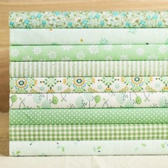 Sewing Cotton Fabric Bundles 10″ Squares Quilting Patchwork Floral Scraps Lot
