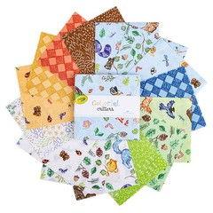 Colorful Critters ~ 5″ x 5″ Squares Riley Blake $3.99 Ships ANY Amount Of Fabric