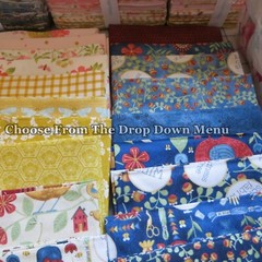 Floral & Patriotic Fat 1/4’s By Riley Blake, $3.99 Ships Any Amount Of Fabric.