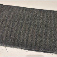 Gray Blue Pinstripe Wool Blend Fabric 58” Wide 13.5 Yds Herringbone Suiting