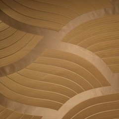Art Deco Wave Gold Embossed 54″ By The Yard Textured Drapery Upholstery Fabric