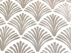 Richloom Outdoor Fabric Taupe Tropical Fan 54” W 5.25 Yard Lot