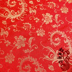 Retro Brocade Fabric Satin Embroidery Flower for Qipao Chinese Wedding Decor DIY