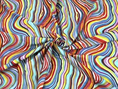 5 Yard Indian Multi Abstract Print Cotton Fabric Beautiful Dressmaking Fabric US