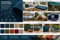 600 Denier 60″ Wide Waterproof/Water Repellant Canvas Cordura Fabric by the Yard