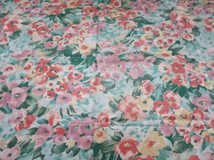 Fifth Ave Designs Home Fabric Vtg 1991 Kimiko Ikeda Floral Pre-Shrunk Teflon