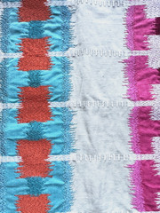 Thibaut Sri Lanka Embroidery India Designer Fabric Remnant 24 x 24″
