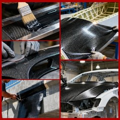 10FT Real Carbon Fiber Fabric Cloth Roll 3k 200gsm 2×2 Twill Weave 8” Black