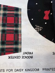 VTG Scottie Dog Daisy Dolly Dress Cotton Cut & Sew Panel Daisy Kingdom Adorable
