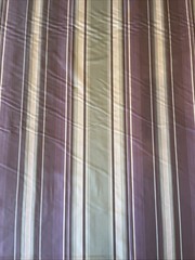 6 Yards of Continuous Fabric- 56 inches wide – Striped Green, Purple, White