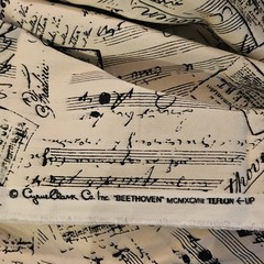 Pier One Fabric Beethoven Musical Cotton 3 Yds 30″ – 54″ wide