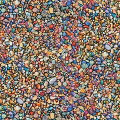 Fabric Pebbles Rainbow Colors Small Rocks KAUFMAN Cotton 1/4 Yard 19576-205multi
