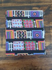 Multicolor Geometric Fabric 16×82″