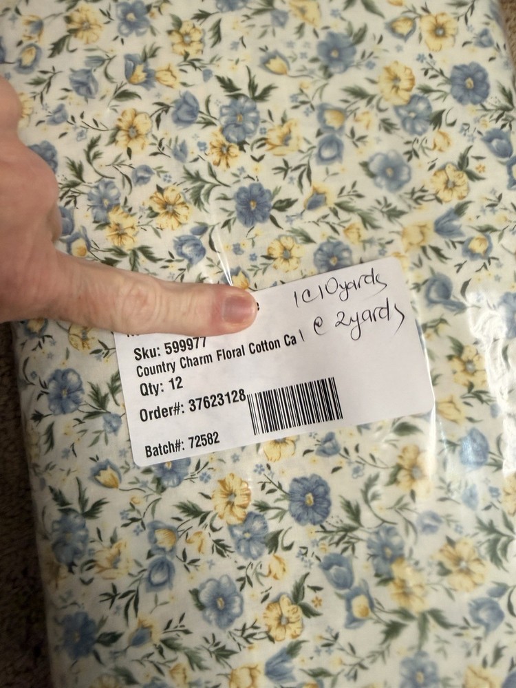 Hobby Lobby Country Charm Floral Calico Fabric 1 Bolt