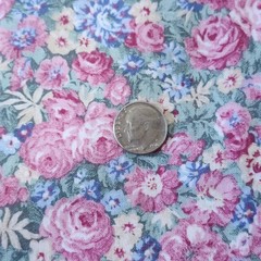 Floral Cotton Fabric Remnant Lot 11 Pieces Quilting Crafting Multicolor