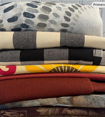 Home Decor Fabric Remnant Bundle-5lbs of large remnants 8 fabrics