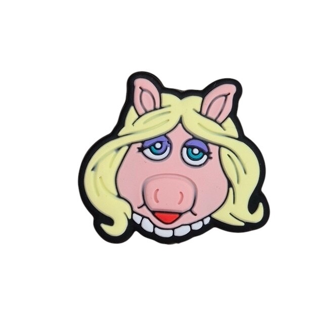 Miss Piggy Silicone Focal Bead