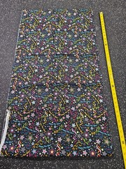 Lot of 3 Yards Happy New Year Cotton Fabric