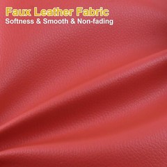 51×54” Vinyl Faux Leather Red Marine Auto Boat Fabric DIY Repair Upholstery