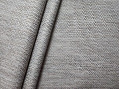 Upholstery Fabric – Resists Stains Yarn Dyed Basketweave Solid – Ivory/Tan /Grey