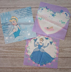 princess Disney cinderella fun fabric 6 inch blocks #6 3pc