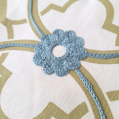 1.5 Yds Kravet Candice Olson Zuma Fabric Upholstery Lattice Scroll Cotton