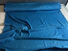 Japanese Cotton Fabric Deep Petrol Blue Textured Cross Pattern 42″W -By The Yard