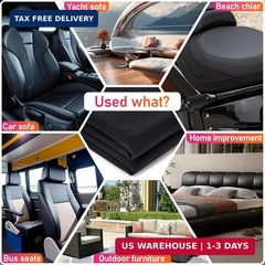 Marine Vinyl Upholstery Faux Leather: Meneng Black Grain Faux Leather 54″x36″ Ma