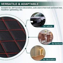 63″ Wide Quilted Vinyl Faux Leather Foam Backed Car Headliner Upholstery By Yard