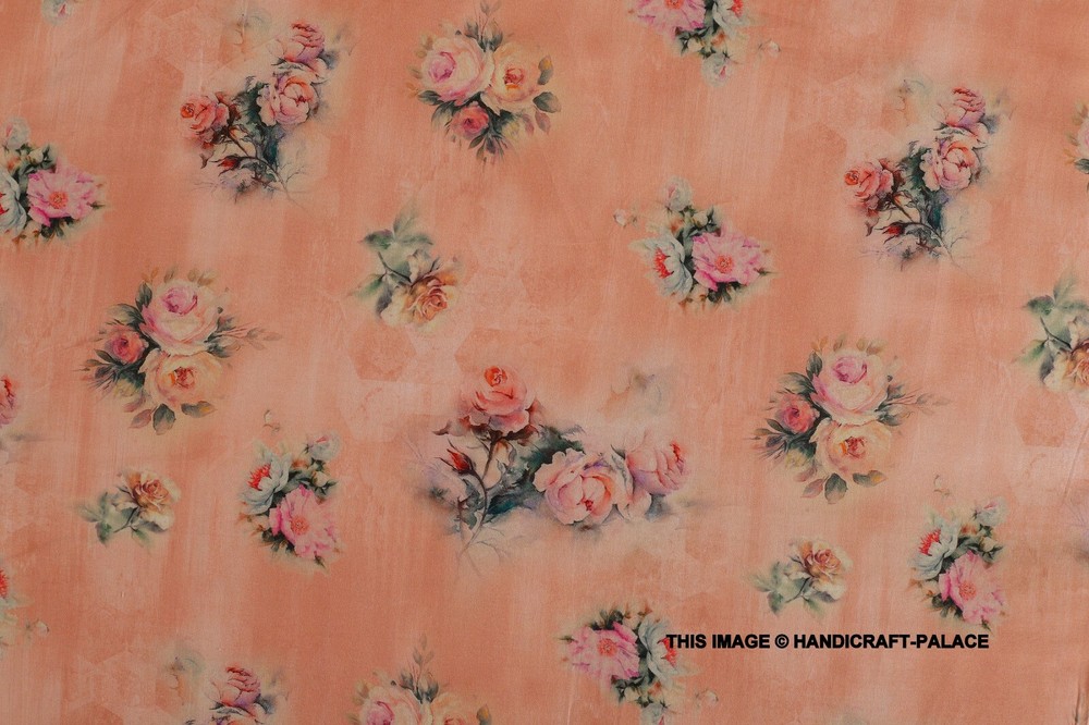 By 3 Yards Digital Print Fabric Women Dressmaking Lightweight Pure Cotton Fabric