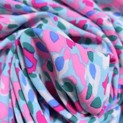 Lilly Pulitzer Polyester Stretch Lileeze Fabric Multi Hottie Dottie 36″ X 56″