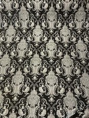 Drapery and Upholstery Chenille Fabric By the Yard Elegant Damask Pattern 58″ w