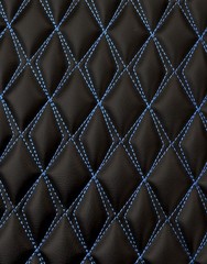 Vinyl Quilted Fabric 3/8″ Foam Padded Upholstery Car /58″ W/ (Double Diamond)
