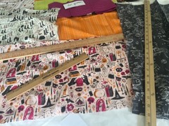 QUILTERS – Huge Lot of Pre Cut Fabric for Holiday and Halloween Quilts. 3.7 lbs