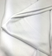 1 Yard White Dri Fit Active Wear Knit Wicking Fabric – 36″ x 60″