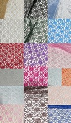 Light Weight Floral Raschel Lace Fabric- 60″ Wide By the Yard